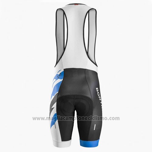 2016 Abbigliamento Ciclismo Trek Bontrager Blu e Bianco Manica Corta e Salopette